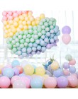 30 sztuk 5/10/12 cal Macaron lateksowe balony pastelowe cukierki balon ślub dekoracja urodzinowa wystrój baby shower powietrza G