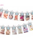 Baby 1st baner urodzinowy flaga miesięczny rok trznadel Garland Baby Shower Boy Girl pierwsze dekoracje na przyjęcia urodzinowe 