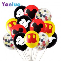 10 sztuk Mickey Mouse na przyjęcie balony lateksowe dla dorosłych dekoracje na imprezę urodzinową dla dzieci Globos Cumpleanos I