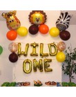 Baby Shower balony zwierząt urodziny dżungla impreza impreza w stylu safari dżungla impreza tematyczna balon dekoracje weselne K