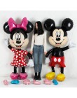 Mickey minnie z balonów foliowych 1. Dekoracje na imprezę urodzinową dla dzieci ballon numer 1 globos dot lateksowa zabawka dla 