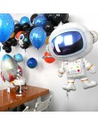 Kosmos Party astronauta balony rakieta z balonów foliowych Galaxy impreza tematyczna chłopiec dzieci dekoracje na przyjęcie urod