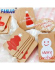 Happy Merry Snowflake Christmas zawieszka z papieru pakowego ozdoby ozdoby do domu Party Faovrs Xmas drzewa dekoracje Stocking D