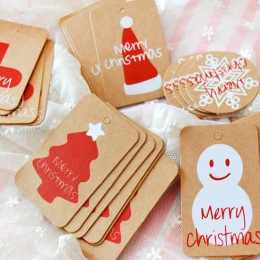 Happy Merry Snowflake Christmas zawieszka z papieru pakowego ozdoby ozdoby do domu Party Faovrs Xmas drzewa dekoracje Stocking D