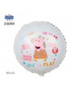 1pc 18 cal Peppa figurka świni balon Peppa George z balonów foliowych Baby Shower z okazji urodzin Party Room Dcorations dzieci 