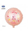 1pc 18 cal Peppa figurka świni balon Peppa George z balonów foliowych Baby Shower z okazji urodzin Party Room Dcorations dzieci 