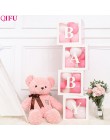 QIFU przezroczyste pudełko dekoracje ślubne Baby Shower Boy Girl Event zaopatrzenie firm chrzciny dekoracje na przyjęcie z okazj