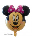 Giant 114cm Mickey Minnie balony Cartoon dekoracje na przyjęcie urodzinowe ations balony z helem dla dzieci dekoracje na przyjęc