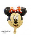 Giant 114cm Mickey Minnie balony Cartoon dekoracje na przyjęcie urodzinowe ations balony z helem dla dzieci dekoracje na przyjęc