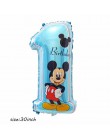 Giant 114cm Mickey Minnie balony Cartoon dekoracje na przyjęcie urodzinowe ations balony z helem dla dzieci dekoracje na przyjęc