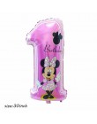 Giant 114cm Mickey Minnie balony Cartoon dekoracje na przyjęcie urodzinowe ations balony z helem dla dzieci dekoracje na przyjęc