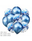 10 sztuk metalowe lateksowe balony konfetti zestaw balonów na ślub balon na przyjęcie urodzinowe dekoracje Baby Shower balony z 