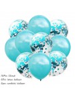 10 sztuk metalowe lateksowe balony konfetti zestaw balonów na ślub balon na przyjęcie urodzinowe dekoracje Baby Shower balony z 