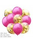 10 sztuk metalowe lateksowe balony konfetti zestaw balonów na ślub balon na przyjęcie urodzinowe dekoracje Baby Shower balony z 