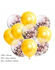 10 sztuk metalowe lateksowe balony konfetti zestaw balonów na ślub balon na przyjęcie urodzinowe dekoracje Baby Shower balony z 