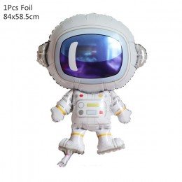 Kosmos Party astronauta rakieta statek z balonów foliowych Galaxy/układ słoneczny impreza tematyczna chłopiec dzieci dekoracja u