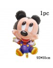 13 sztuk dekoracja urodzinowa lateksowy balon Mickey Minnie Mouse serce folia balon Baby Shower balon w kształcie cyfry dzieci p