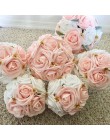 20 sztuk 6cm Pretty Rose pianka pe sztuczna główka kwiatu dla diy bukiet ślubny Garland kula z kwiatów prezent pudełko do dekora