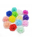 20 sztuk 6cm Pretty Rose pianka pe sztuczna główka kwiatu dla diy bukiet ślubny Garland kula z kwiatów prezent pudełko do dekora