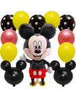 12 sztuk Mickey Minnie Mouse gwiazdkowe balony z helem dla dzieci dekoracja urodzinowa Baby Shower 1st urodziny lateksowe zabawk