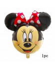 12 sztuk Mickey Minnie Mouse gwiazdkowe balony z helem dla dzieci dekoracja urodzinowa Baby Shower 1st urodziny lateksowe zabawk