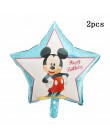 12 sztuk Mickey Minnie Mouse gwiazdkowe balony z helem dla dzieci dekoracja urodzinowa Baby Shower 1st urodziny lateksowe zabawk