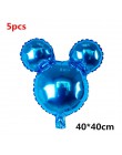 12 sztuk Mickey Minnie Mouse gwiazdkowe balony z helem dla dzieci dekoracja urodzinowa Baby Shower 1st urodziny lateksowe zabawk