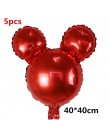 12 sztuk Mickey Minnie Mouse gwiazdkowe balony z helem dla dzieci dekoracja urodzinowa Baby Shower 1st urodziny lateksowe zabawk