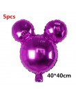 12 sztuk Mickey Minnie Mouse gwiazdkowe balony z helem dla dzieci dekoracja urodzinowa Baby Shower 1st urodziny lateksowe zabawk