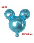 12 sztuk Mickey Minnie Mouse gwiazdkowe balony z helem dla dzieci dekoracja urodzinowa Baby Shower 1st urodziny lateksowe zabawk