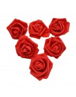 20 sztuk 6cm Pretty Rose pianka pe sztuczna główka kwiatu dla diy bukiet ślubny Garland kula z kwiatów prezent pudełko do dekora