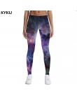 Marka kyku nowy 3D drukuj Galaxy legginsy Fitness leginsy gotycka moda Slim Sexy legginsy damskie legginsy Push Up spodnie damsk