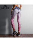 NADANBAO 2019 kobiet legginsy Mandala kwiat cyfrowy drukuj Slim różowy Fitness kobieta legginsy trening Plus rozmiar spodnie z w