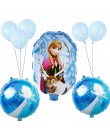 9 sztuk/zestaw Baby shower foliowe balony dla dziewczynek Disney mrożone księżniczka elza balon dekoracje na imprezę urodzinową 