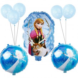 9 sztuk/zestaw Baby shower foliowe balony dla dziewczynek Disney mrożone księżniczka elza balon dekoracje na imprezę urodzinową 