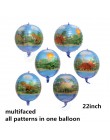 1 sztuk 4D balon w kształcie dinozaura folia stojący zielony dinozaur czerwony smok urodziny deco zaopatrzenie firm chłopiec dzi