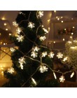 1/3M Christmas Gift lampki świąteczne na sznurku Snowflake girlanda Led na wesołych świąt prezenty na nowy rok ozdoby choinkowe 