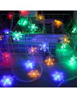 1/3M Christmas Gift lampki świąteczne na sznurku Snowflake girlanda Led na wesołych świąt prezenty na nowy rok ozdoby choinkowe 