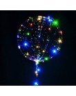 Migające lampy balon LED z kijem przezroczyste balony urodziny zabawki dla dzieci dekoracje ślubne 3. Lekki balon LED