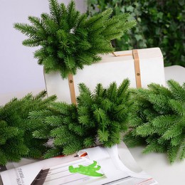5 sztuk sztuczne rośliny gałęzie sosnowe świąteczne akcesoria choinkowe DIY przyjęcie noworoczne ozdoby Xmas ozdoby dla dzieci p