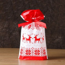 5/10 sztuk 15*23cm boże narodzenie słodycze pakowanie ciastek torba noworoczny prezent torba Xmas święty mikołaj prezent herbatn