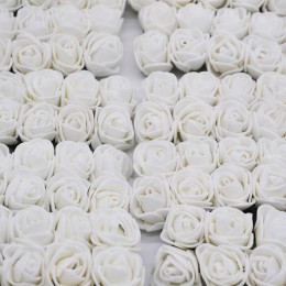 36/72/144 sztuk 2cm dekoracyjne miś Rose pianka PE sztuczny bukiet kwiatów do dekoracji ślubnej domu DIY wieniec sztuczny kwiat