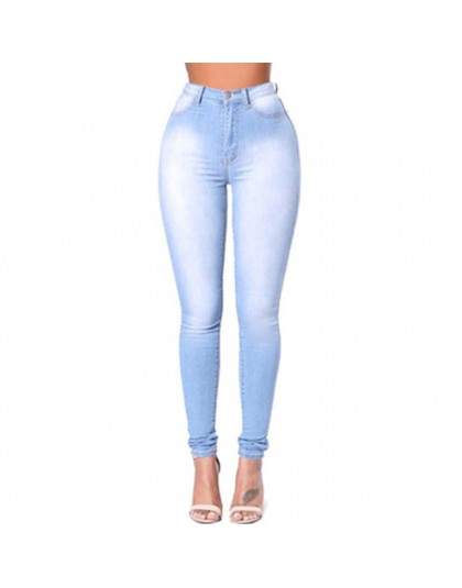 2020 dopasowane dżinsy dla kobiet Skinny wysokiej talii dżinsy kobieta niebieskie spodnie jeansowe ołówkowe rozciągliwa talia ko