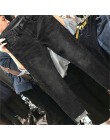 Kobiety Denim spodnie Skinny fit porwane dżinsy dla kobiet otwór w stylu Vintage ołówek spodnie wysoka elastyczność spodnie ze s
