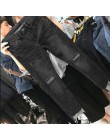 Kobiety Denim spodnie Skinny fit porwane dżinsy dla kobiet otwór w stylu Vintage ołówek spodnie wysoka elastyczność spodnie ze s