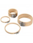 10 sztuk/zestaw 8-30cm drewniane, do haftowania obręcze zestaw ramek haft bambusowy Hoop pierścienie dla majsterkowiczów igła ha
