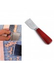 DIY narzędzie kaletnicze drewniany uchwyt ze stali nierdzewnej skórzany nóż do cięcia skóra łopata nóż do pracy ze skóry PGG07