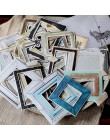 ZFPARTY 35 sztuk Vintage ramki do zdjęć karton Die Cut dla DIY scrapbooking/dekoracja albumu fotograficznego rzemiosła