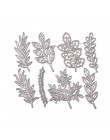 8 sztuk kwiat liście metalu wykrojniki rękodzieło scrapbook umiera powitanie robienie kartek 3D znaczek DIY dekoracja zdjęcia wy