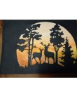 Crazyclown choinka bożonarodzeniowa DIY zwierząt Deer ramki metalowe wykrojniki Scrapbooking tworzenie kartek Album wzornik wytł